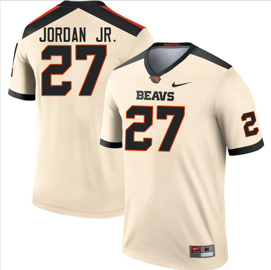 Men #27 Andre Jordan Jr. Oregon State Beavers College Football Jerseys Stitched-Cream